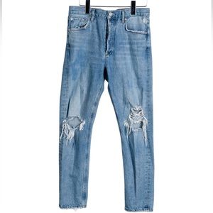 AGOLDE Jamie Size 27 high waist straight denim button fly